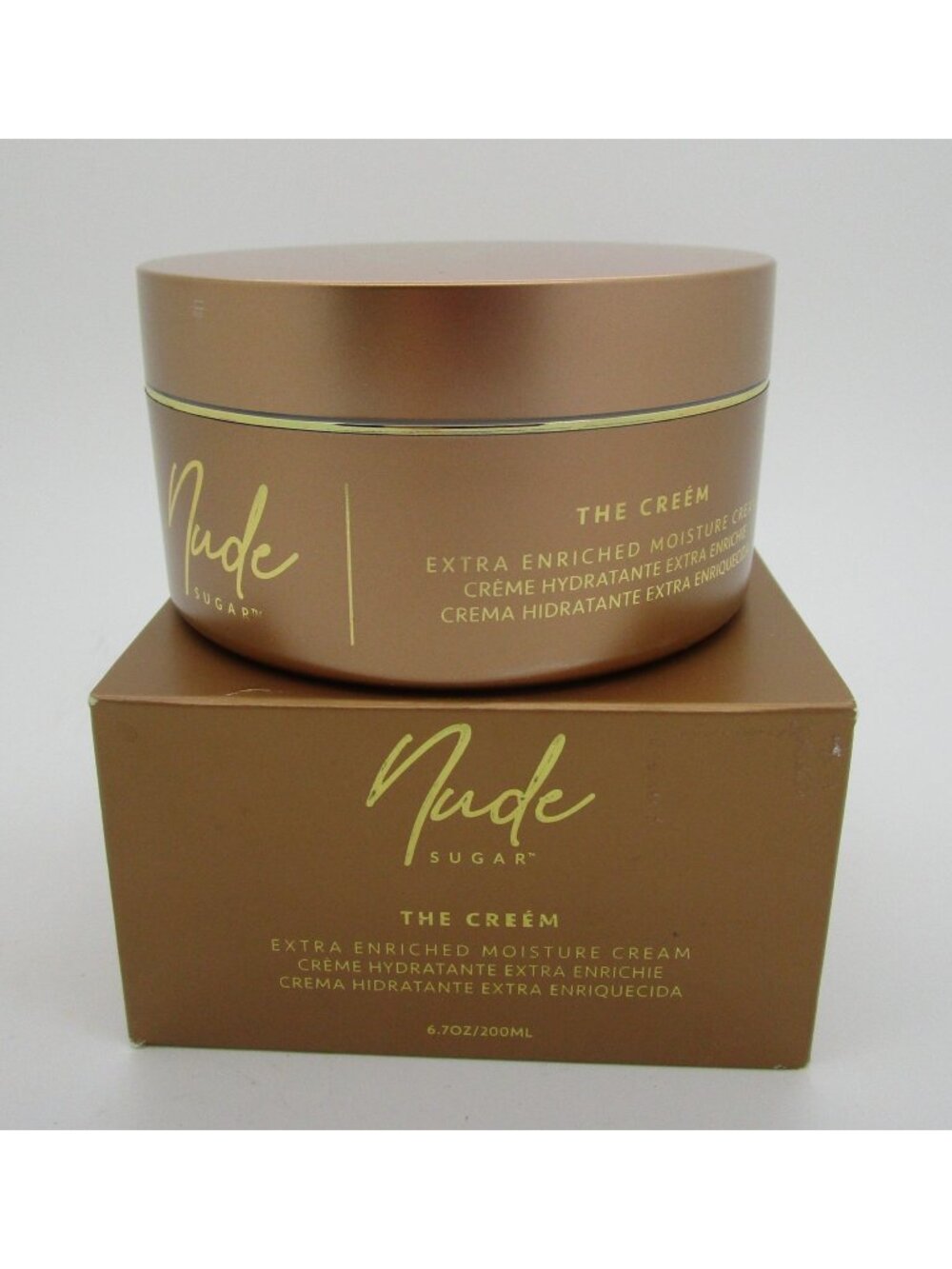NUDE SUGAR by TONI BRAXTON The Creém Extra Enriched Moisture Cream 6.7 oz jar